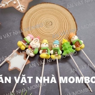 Kẹo mút giáng sinh ông già noel và người tuyết handmade,kẹo giáng sinh