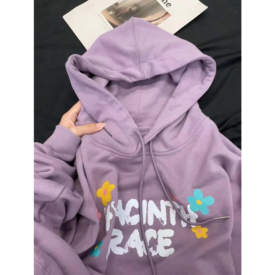 Áo Hoodie Grace Hoa Hyacinth In 5D Vintage Unisex Xuongmayanhthu269  Chất Nỉ Ngoại Hàn Quốc Nam Nữ