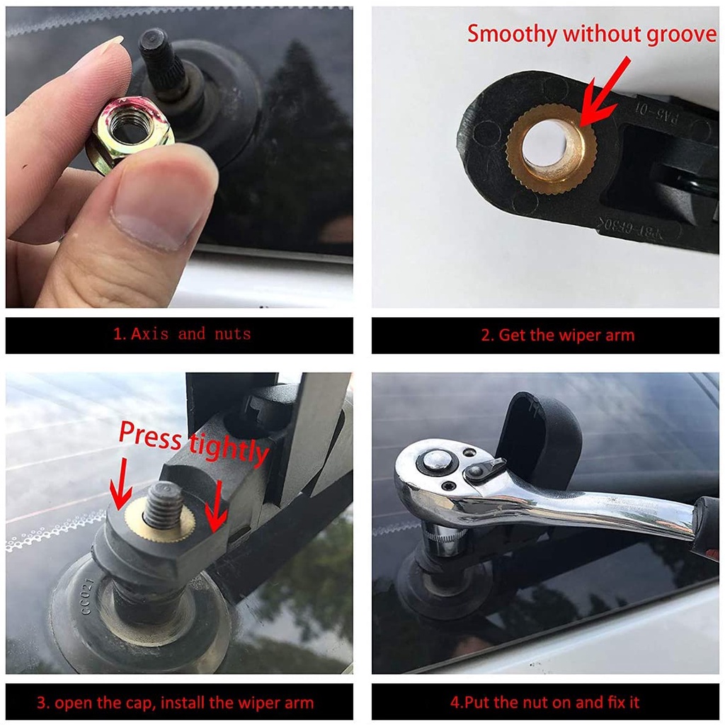 Bộ Cần, Chổi Gạt Mưa Sau Phù Hợp Cho Xe Hyundai Tucson 2004-2012