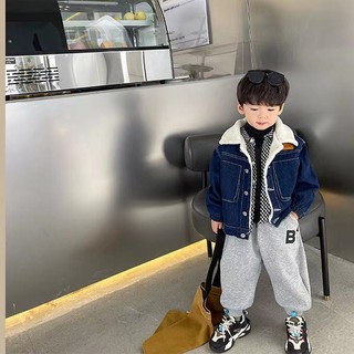 Áo bò lót lông cừu cực ấm cho bé vào mùa đông