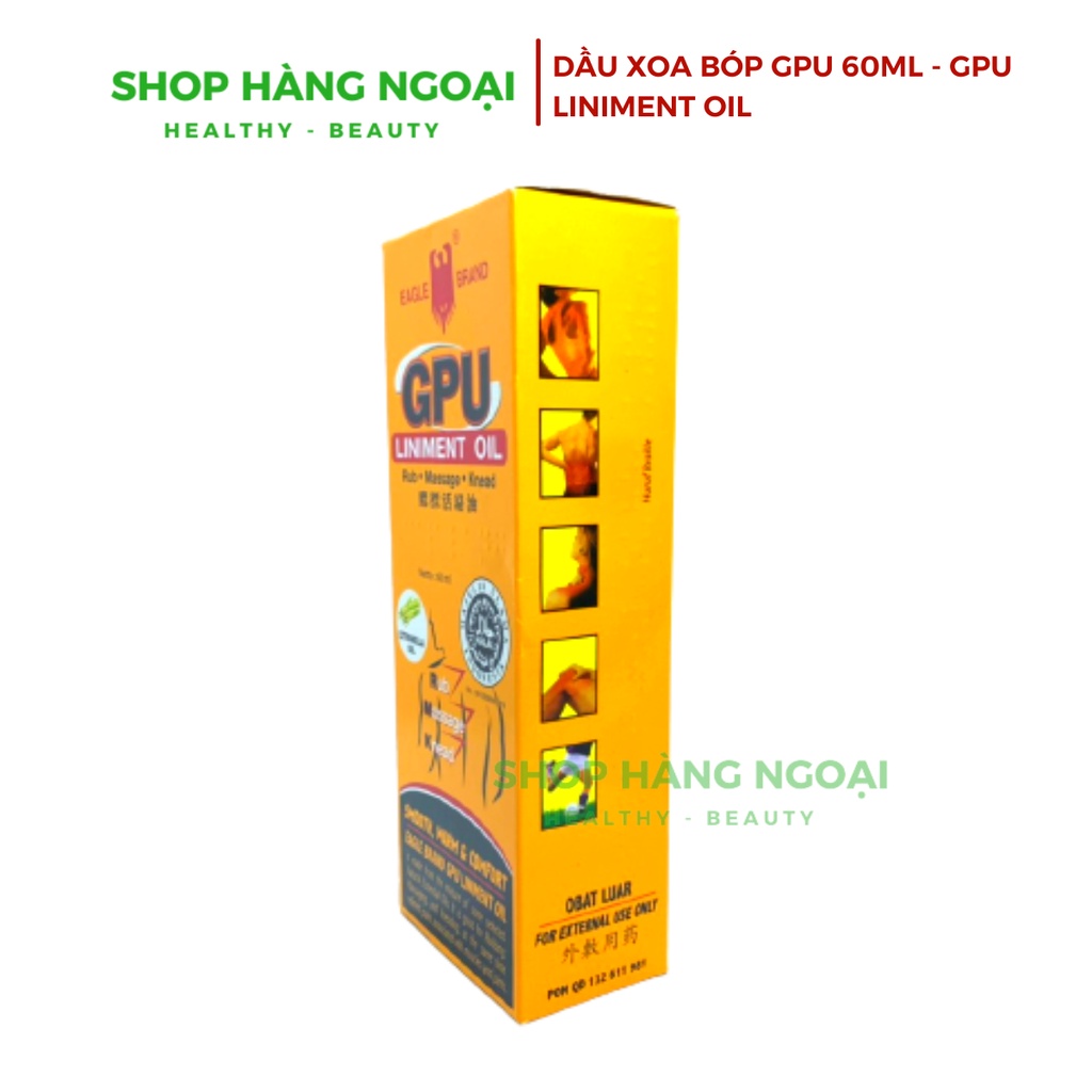 Dầu nóng GPU 60ml - GPU Liniment Oil 60ml