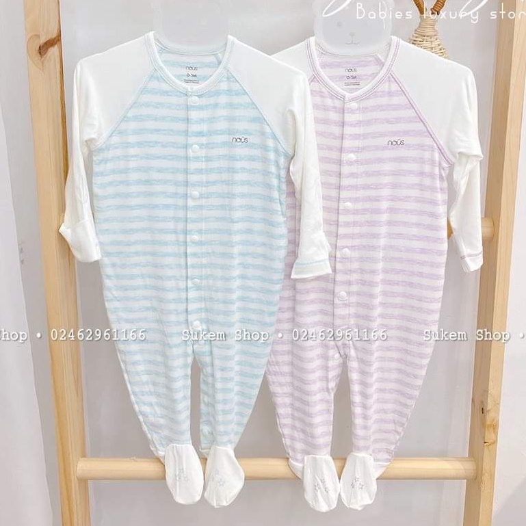 Bộ bodysuit cài thẳng cho bé sơ sinh Nous petit