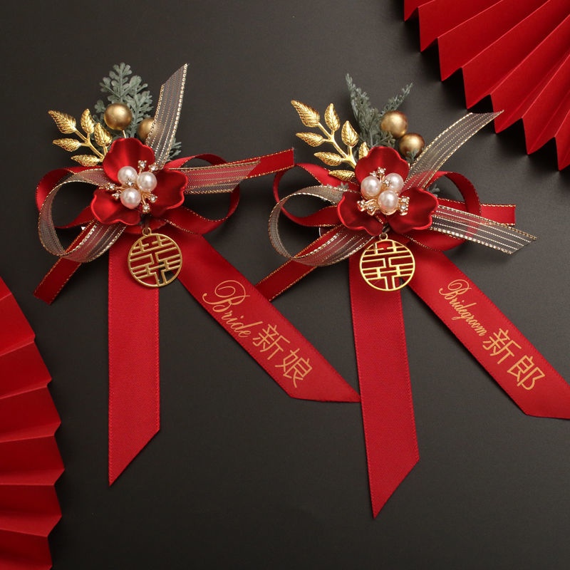 Ghim Cài Áo Phù Dâu / Phù Dâu / Gia Đình Phong Cách Mới Cao Cấp Phù Dâu / Cha Mẹ