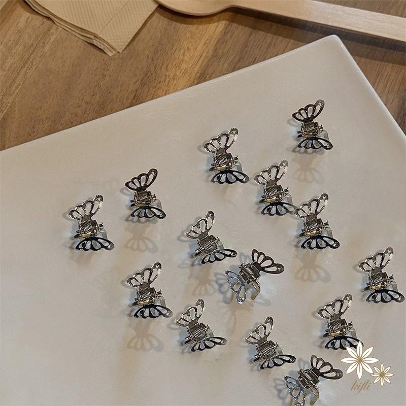 Kẹp tóc kim loại mini hình bươm bướm xinh xắn dành cho nữ