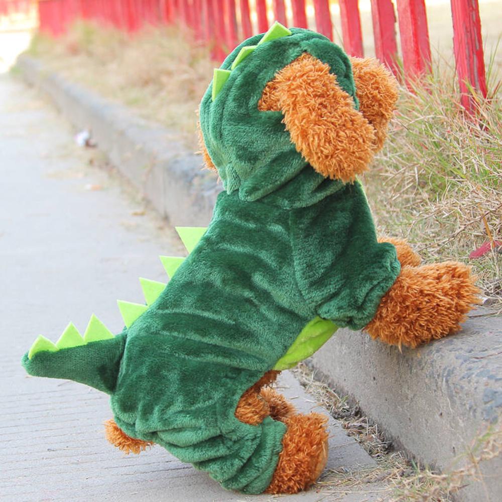 Áo Khoác Hoodie Giữ Ấm Mùa Đông Hình Khủng Long Dễ Thương Thú Vị Cho Thú