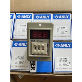 Rơle thời gian anly asy-3sm, asy3sm / 0,1s-999m kèm đế