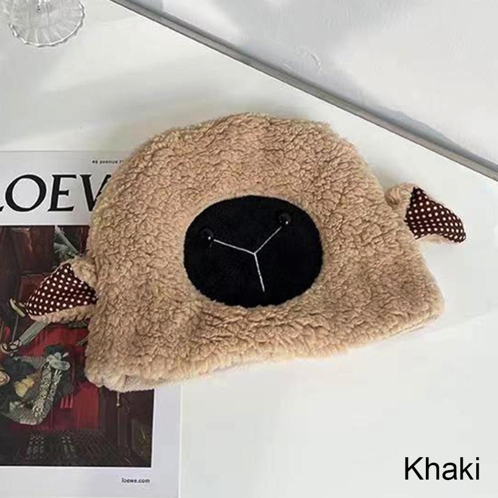 Mũ Len Cừu Nhỏ Dày Dặn Ấm Áp Thời Trang Mùa Đông B5C7