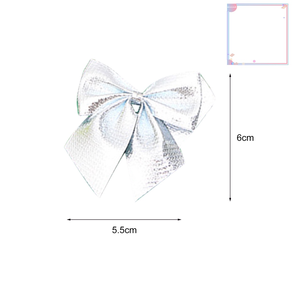 Set 12 Nơ Bướm Bằng Vải Không Dệt Thân Thiện Với Môi Trường Trang Trí Giáng Sinh