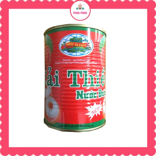 Vải thiều ngâm đóng lon NGỌC HÀ 565gr