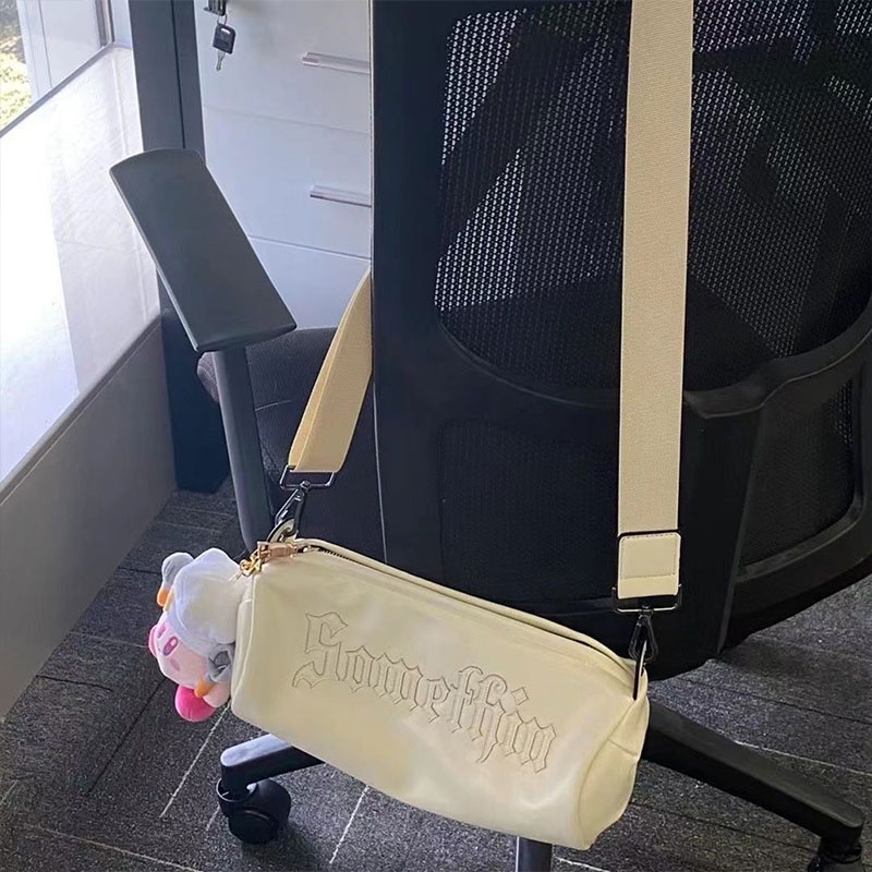 Mischa Túi Đeo Vai Da PU Màu Trơn Sức Chứa Lớn Phong Cách Phương Tây Dễ Phối Đồ Cho Học Sinh