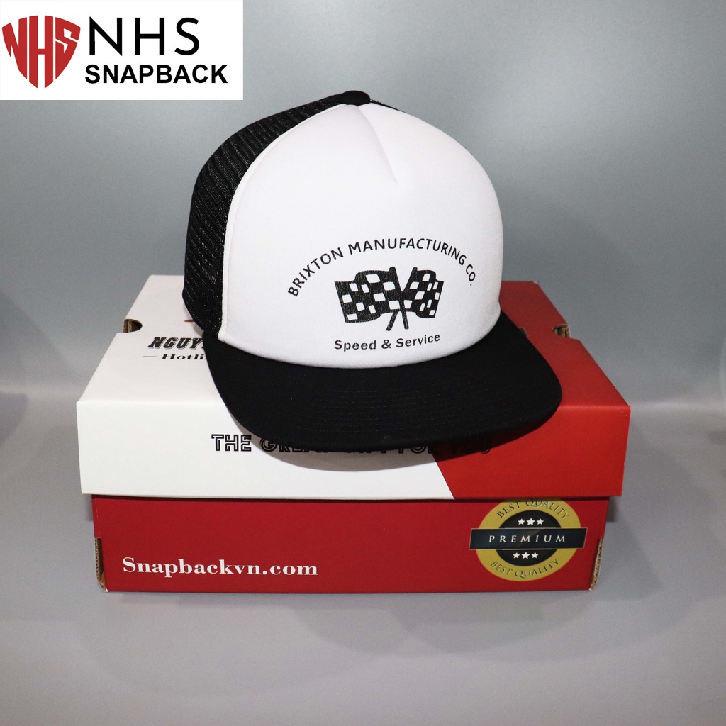Nón NHS Snapback Brixxton Lá Cờ Speed Tốc Độ BR012.