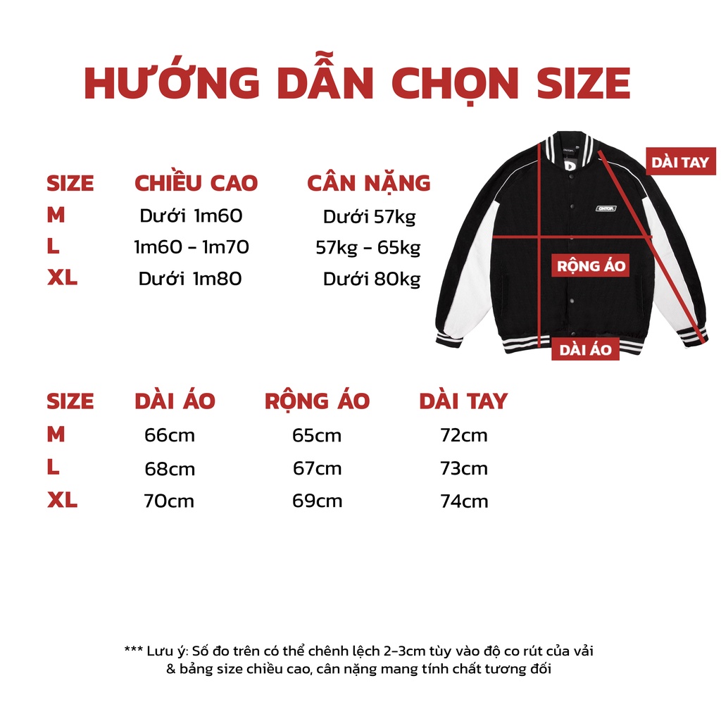 Áo khoác bóng chày nam vải nhung đũa màu đen local brand ONTOP - Corduroy Baseball Jacket O15-AK4