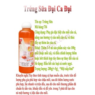 Trứng sữa ĐCĐ - Tinh mùi câu cá Chép