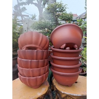 Xả kho 10 chậu gốm bonsai 14*7cm