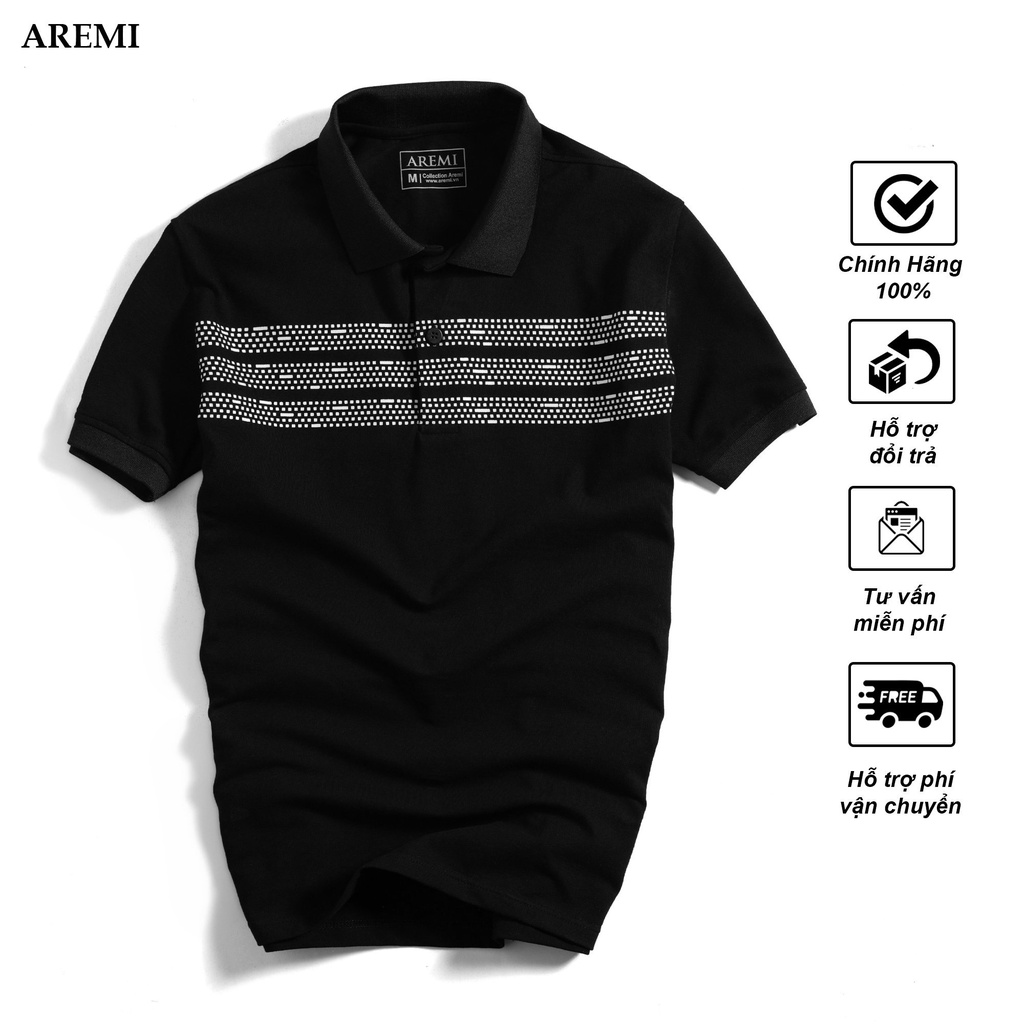 Áo polo nam cổ trụ, thun ngắn tay có cổ AREMI thiết kế sang trọng lịch sự APL0080