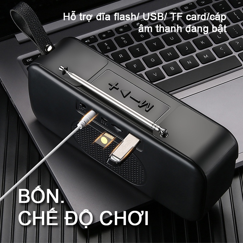 Loa bluetooth mini，loa mini không dây có đèn led âm thanh