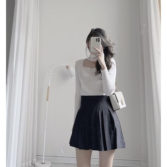 Áo len tăm cổ choker by Samhyewear