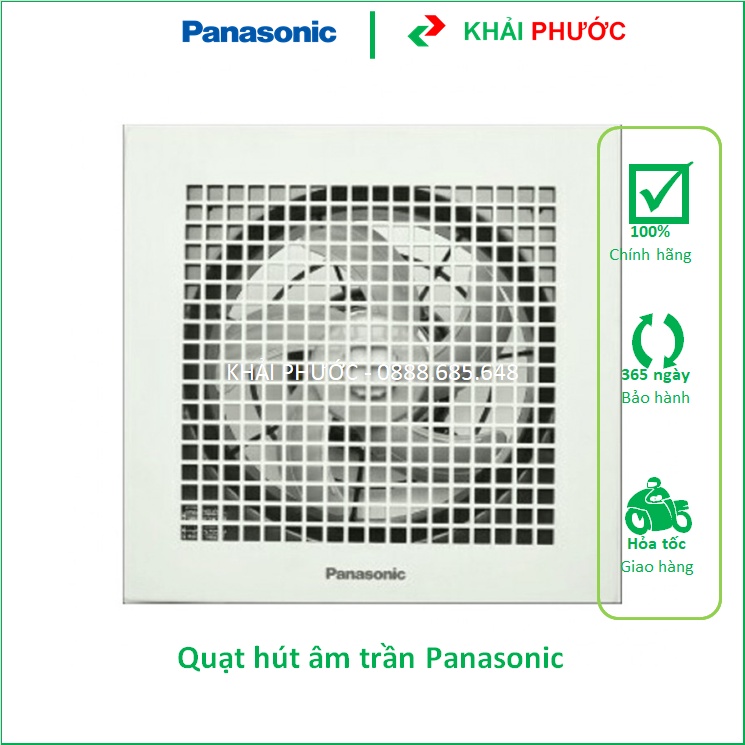 QUẠT HÚT MÙI THÔNG GIÓ GẮN ÂM TRẦN NHÀ VỆ SINH NHÀ TẮM WC TOILET PANASONIC PANA FV-15TGU1 FV-20CUT1 FV-25TGU5