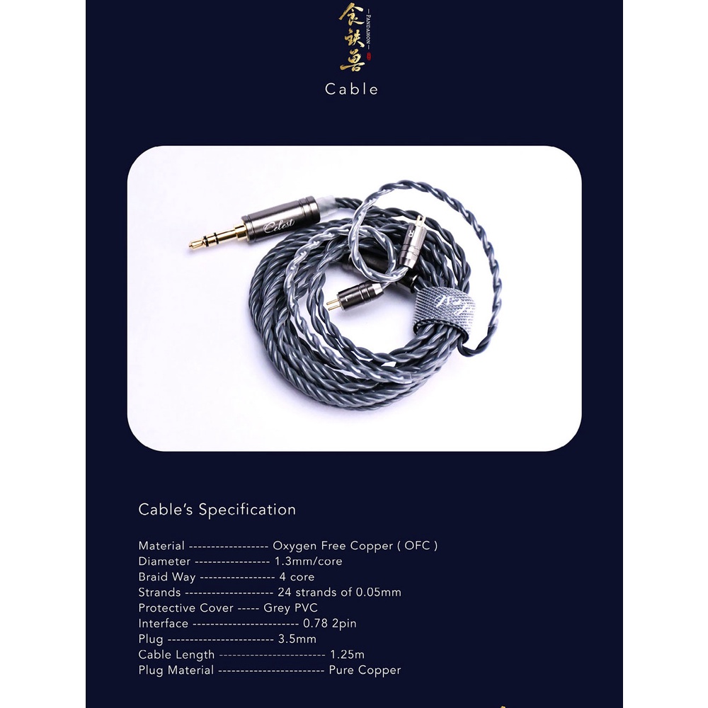 Celest Pandamon Tai Nghe Nhét Tai 10mm Kế Hoạch Vuông 1BA Với Dây Cáp 4 Lõi OFC