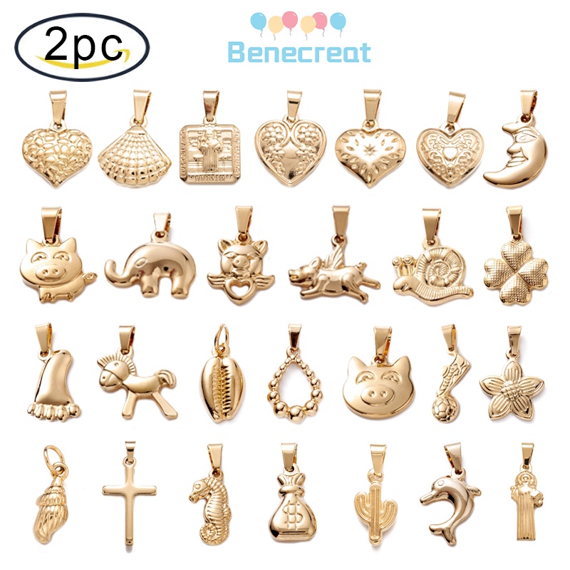 Bộ 2 Dây Chuyền Inox 304 Mặt Hình Dấu Chân Heo Xương Rồng