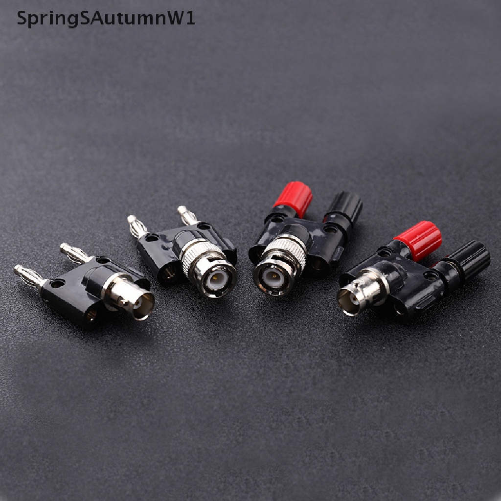 Đầu Chuyển Đổi Giắc Cắm Bắp Chuối 4mm BNC Sang Hai Cổng Cắm BNC SpringSAutumnW1