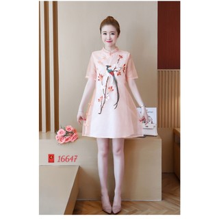 Đầm Sẫm BIGSIZE thêu c h i m 16647