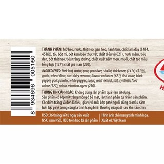 Pate cột đèn Hải Phòng Hạ Long 150g