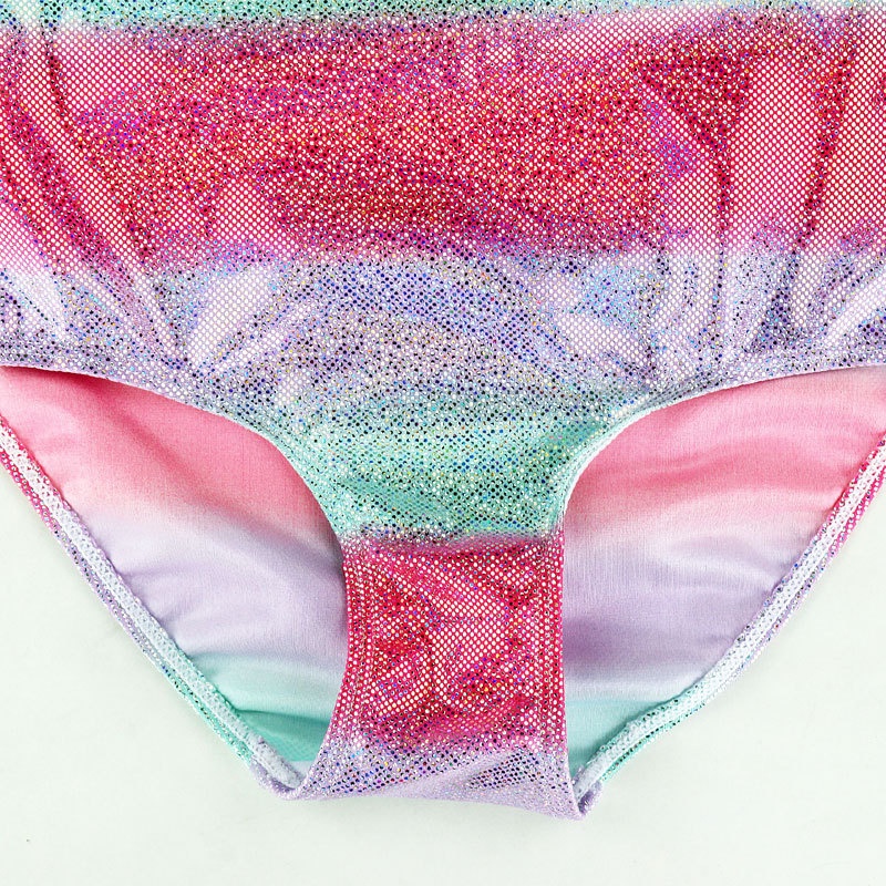 Đồ Bơi Một Mảnh Màu Bạc gradient Phong Cách Âu Mỹ Cho Bé