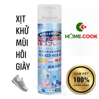 Chai Xịt Khử Mùi Hôi Giày và Tất, Công Nghệ Nano Bạc Khử mùi diệt vi khuẩn hiệu quả.