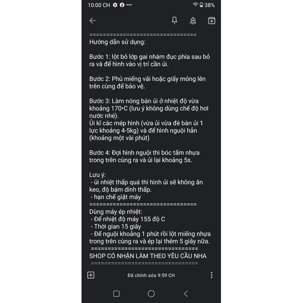 Hình ủi, hình dán nhiệt - Thú