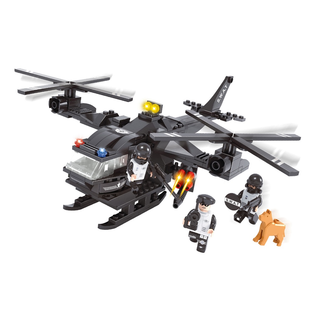 Đồ chơi lắp ráp AUSINI, lắp ghép Cảnh sát đặc nhiệm -235