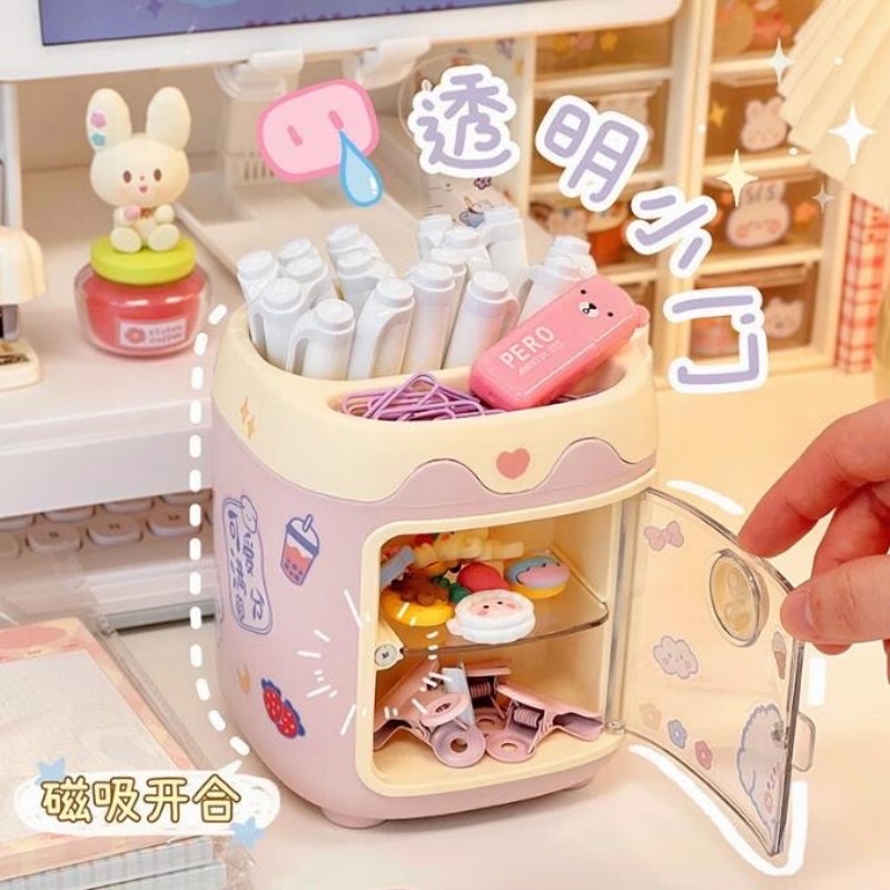 Ống Đựng Bút Mũi Heo ( Tặng Kèm Sticker )