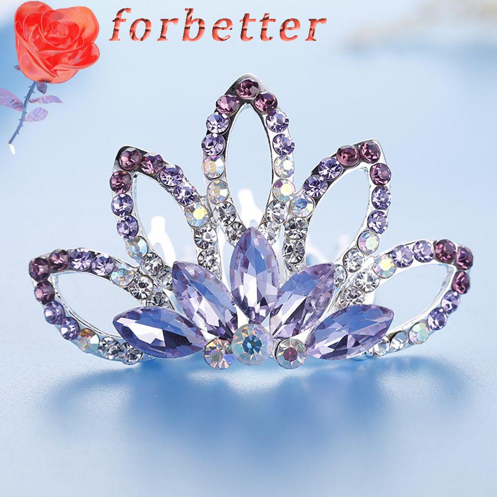 Trâm cài tóc hình vương miện đính đá giả thời trang cho nữ