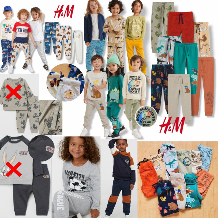 H & m Quần Jogger / Jogger / Quần Đùi Trẻ Em Nguyên Bản