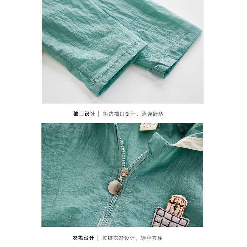 ♧Áo Sơ Mi Chống Nắng / Muỗi Phong Cách Nhật Bản Thời Trang Mùa Hè Mới Cho Bé