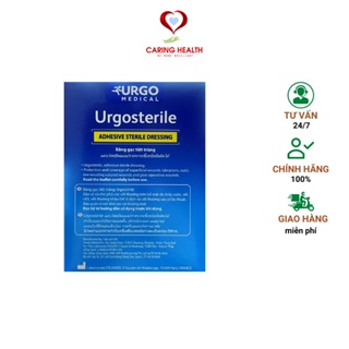 Mẫu mới Băng keo có gạc vô trùng, băng cá nhân bảng lớn Urgo Sterile