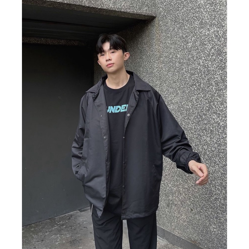 Áo khoác dù jacket trơn unisex local brand- Áo khoác 2 lớp Ullzang Basic có form rộng XL - LOUSI.SG