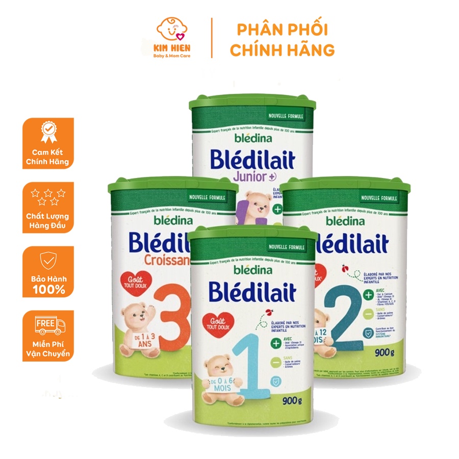 Sữa Bledilait Pháp số 1,2,3,4 lon 900g