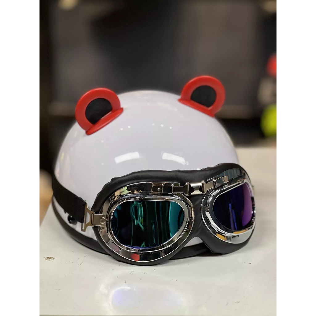 Tai gấu ( 1 cặp ) gắn mũ bảo hiểm cực xinh độc lạ cute đi xe máy Shop phượt Chân Đất