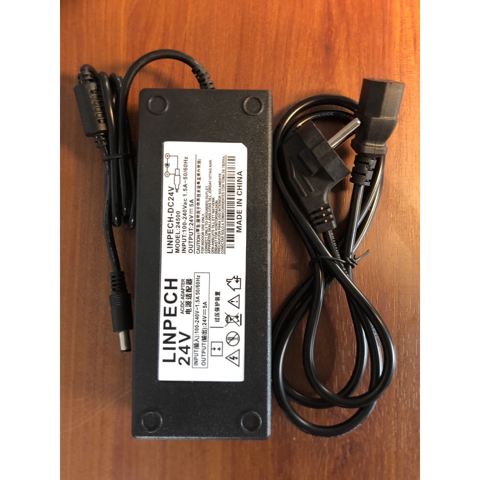 Bộ Nguồn Adapter 24v 5a Sử Dụng Cho Camera, Modem, Đèn Thiết Kế Thông Minh, Dễ Dàng Sử Dụng