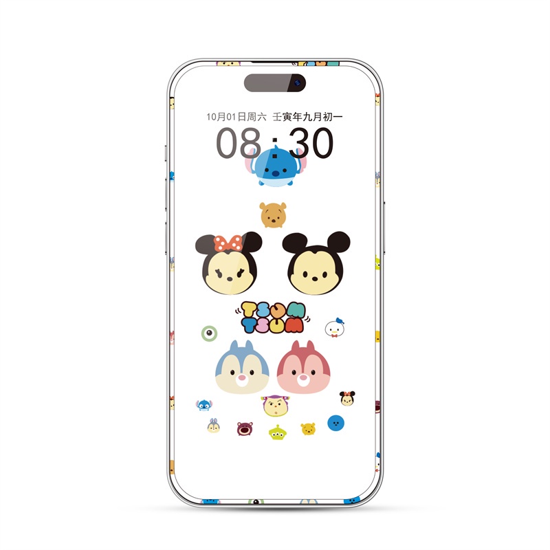 Kính Cường Lực HD Bảo Vệ Toàn Màn Hình Họa Tiết Hoạt Hình Cho Iphone 14 pro max 14pro 14promax 14 pro max