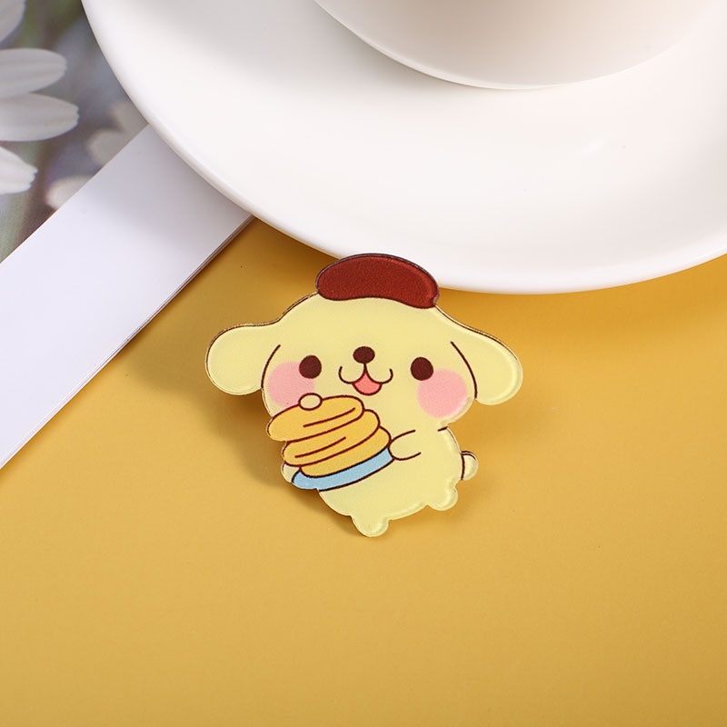 Trâm Cài Áo Hình Chó / Mèo Bằng Resin Dễ Thương Cho Nữ