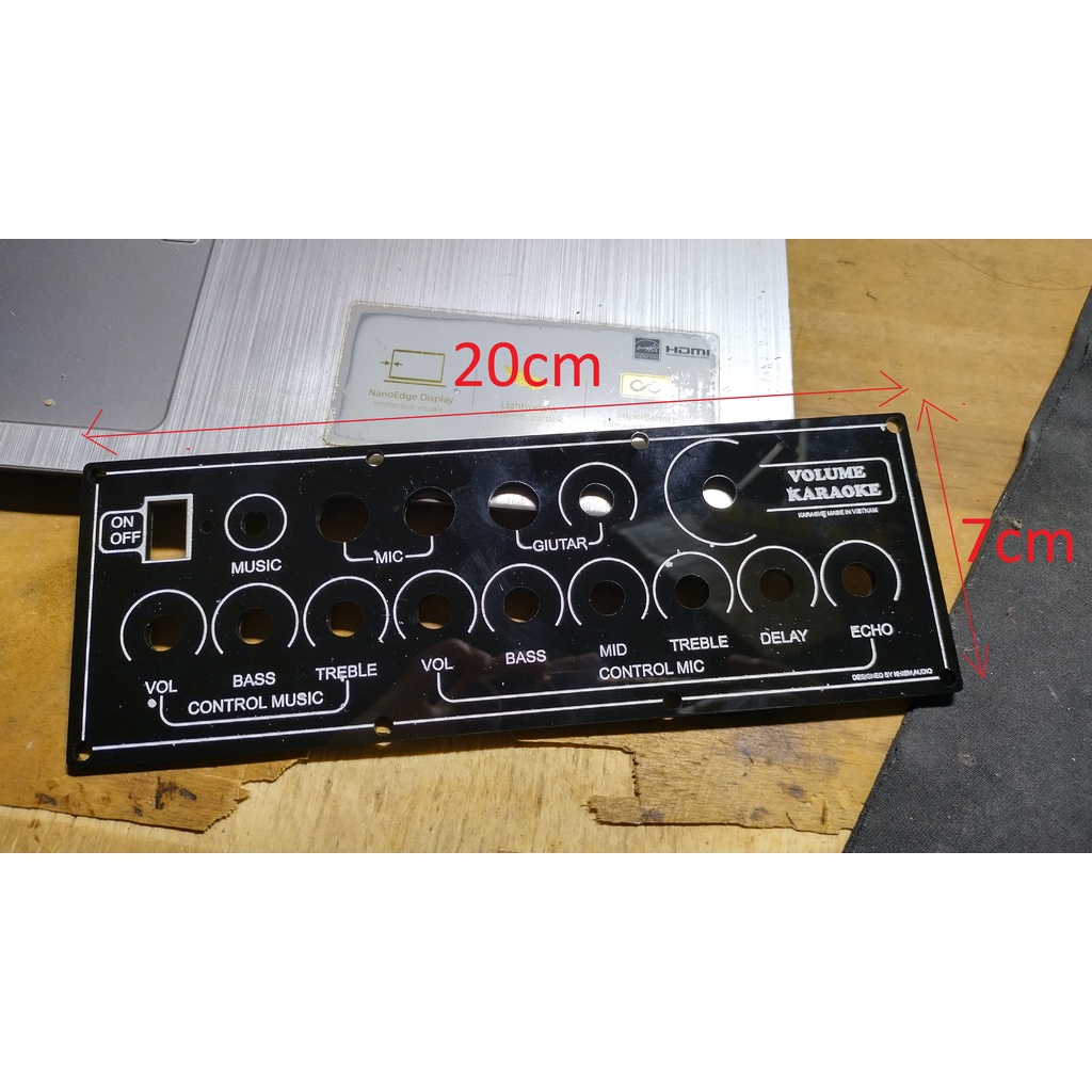 Tấm mica control 11 nút