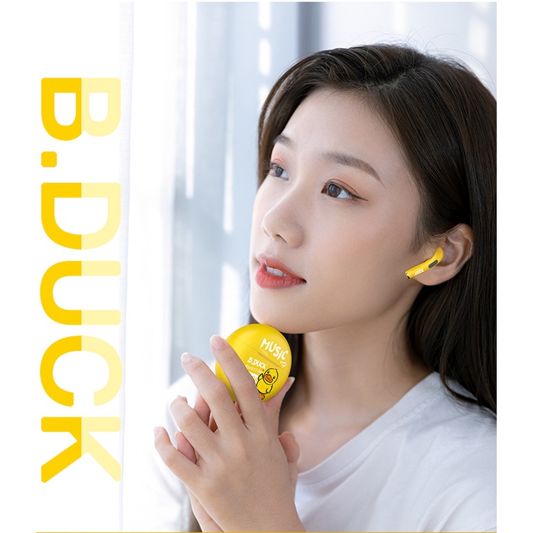 Tai Nghe Không Dây Bluetooth Chính Hãng B.DUCK K17 Chất Lượng Âm Thanh HIFI,Cách Âm Mạnh Mẽ, Cảm Ứng Thông Minh Một Chạm
