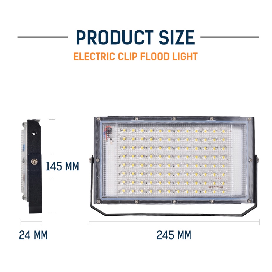 Đèn Led Chiếu Sáng Ngoài Trời 50W DC12V IP65 Chống Nước