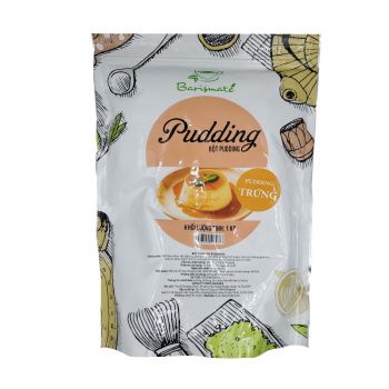 Bột Pudding Barismate hương trứng, dưa lưới, môn,..