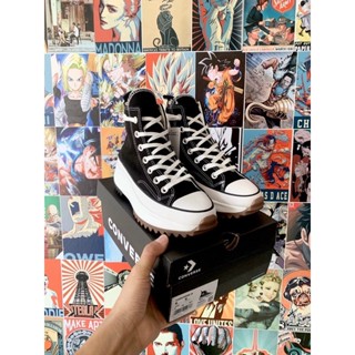 (Hàng Sẵn) giày  converse run star hike black , CV RUN HIKE STAR, CV RUN STAR HIKE, CV ĐỘN ĐẾN RĂNG CỬA MẪU MỚI