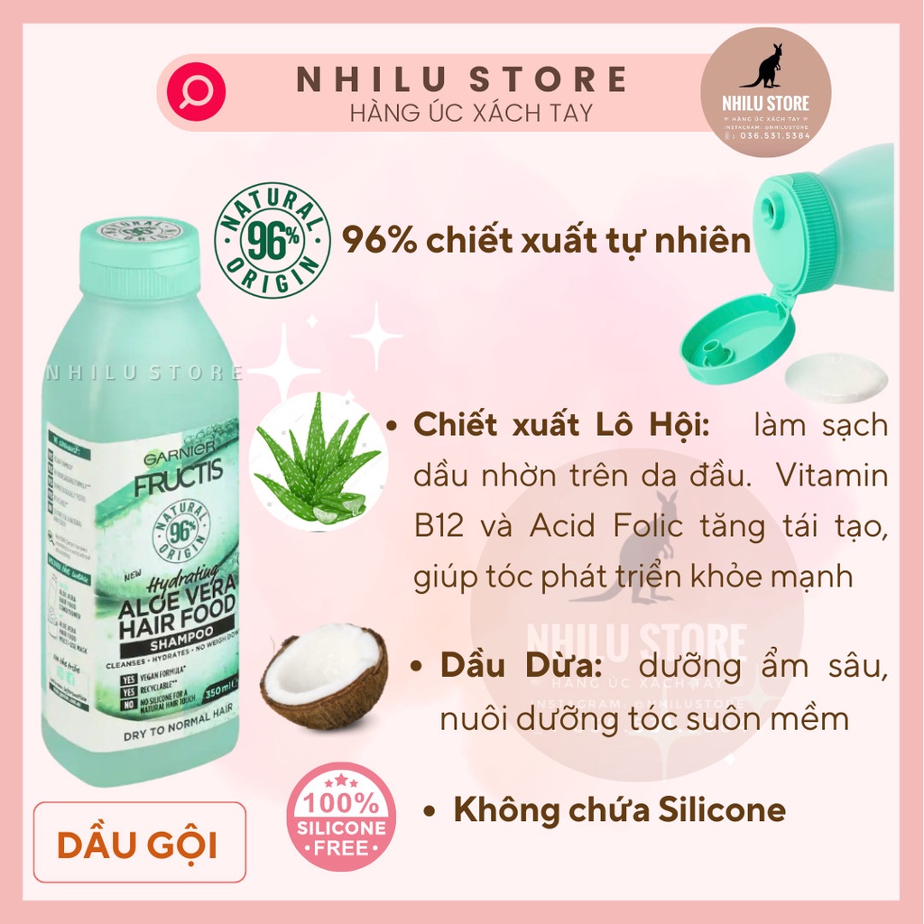 Bộ Đôi Gội & Xả Garnier Nha Đam