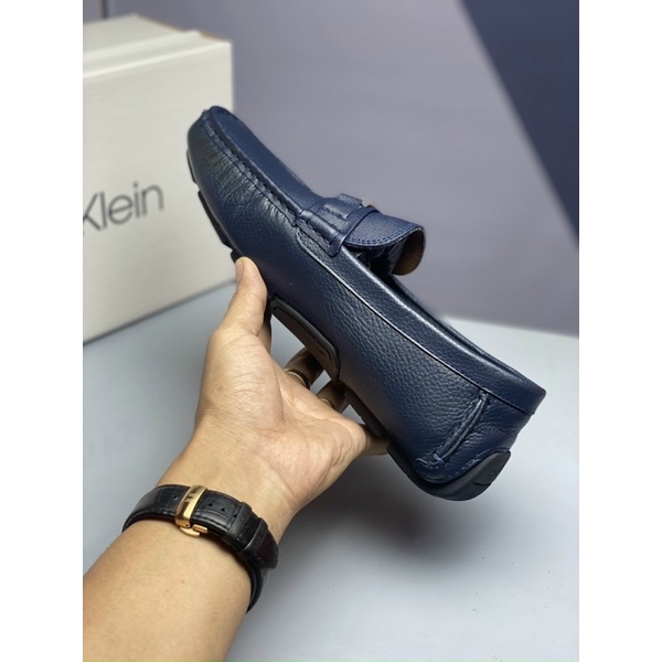 Giày Mọi   Calvin Klein Fullbox Chính Hãng Xanh Navy