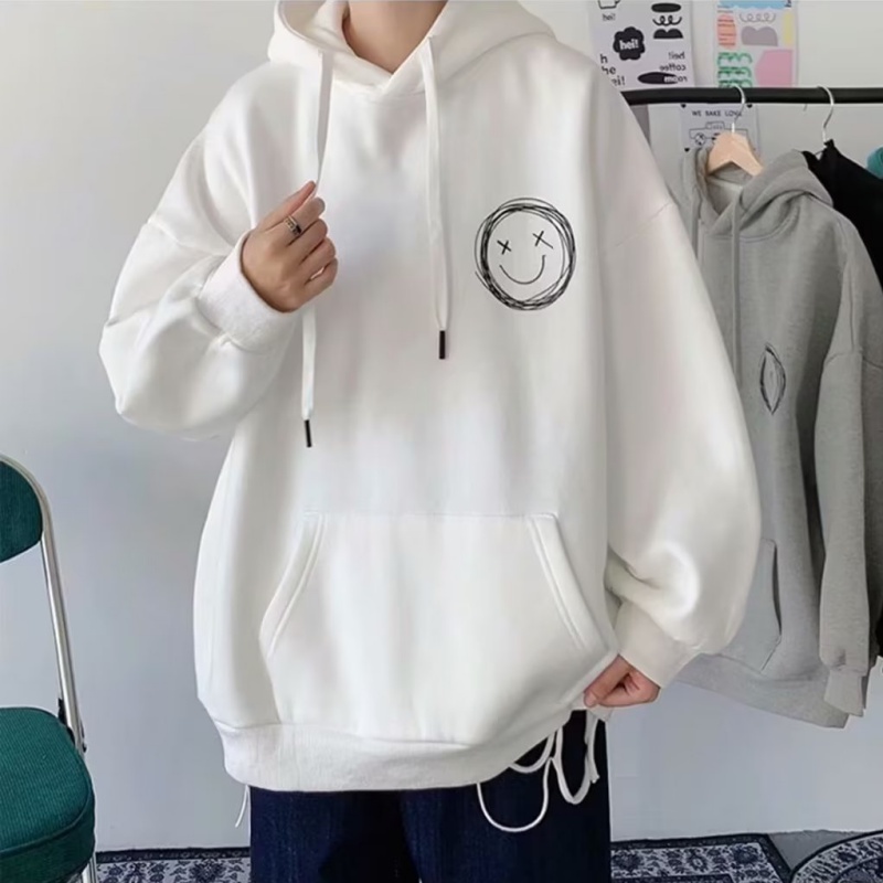 Áo hoodie Tay Dài In Họa Tiết Hoạt Hình Phong Cách Hàn Quốc Thời Trang Cho Nam Và Nữ